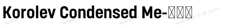 Korolev Condensed Me字体转换